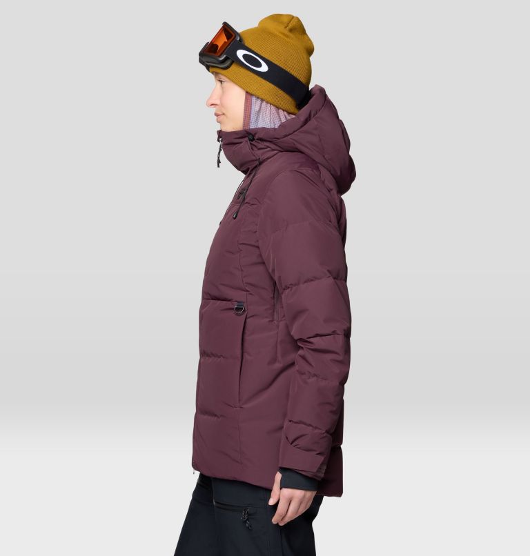Women's Powder Maven Down Jacket, Color: Blackberry, image 3