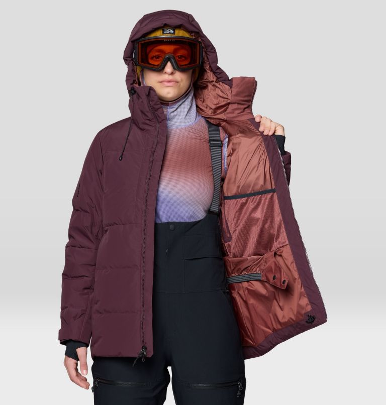 Women's Powder Maven Down Jacket, Color: Blackberry, image 6