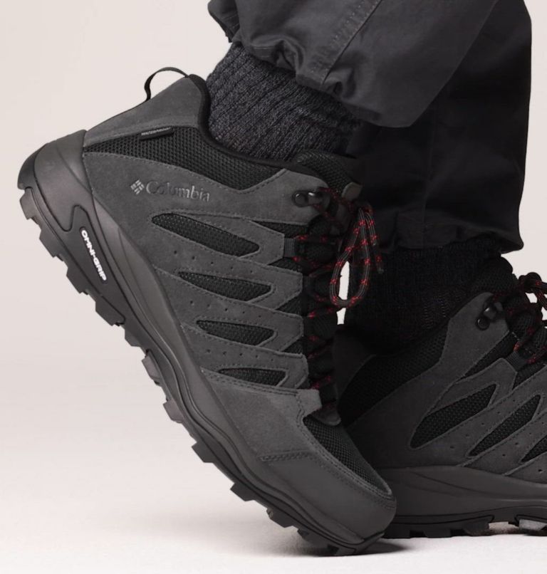 Redmond IV Mid wasserdichte Trekkingschuhe für Männer, Color: Black, Mountain Red