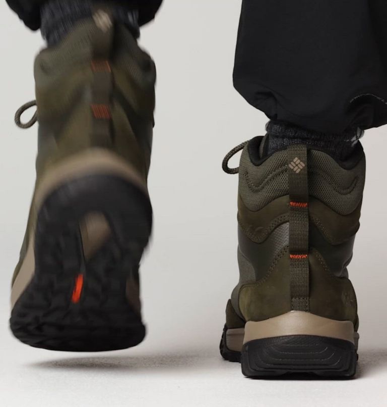 Men's Burnsider Omni-Heat Infinity Boot, Color: Deep Olive, Tangy Orange