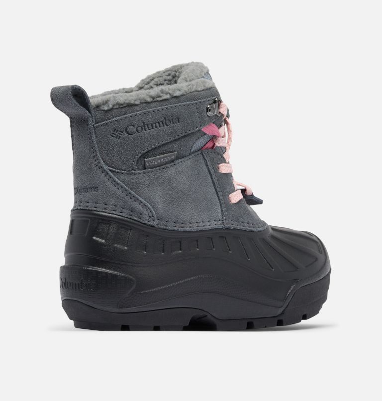 Big Kids' Powderbug Alpine Waterproof Boot, Color: Graphite, Pink Haze, image 9