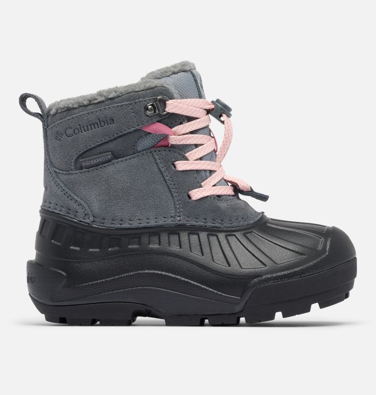 Big Kids' Powderbug Alpine Waterproof Boot, Color: Graphite, Pink Haze, image 1
