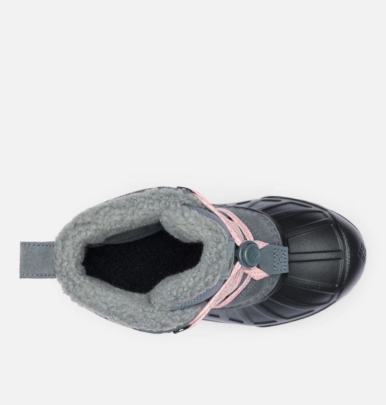Big Kids' Powderbug Alpine Waterproof Boot, Color: Graphite, Pink Haze, image 4