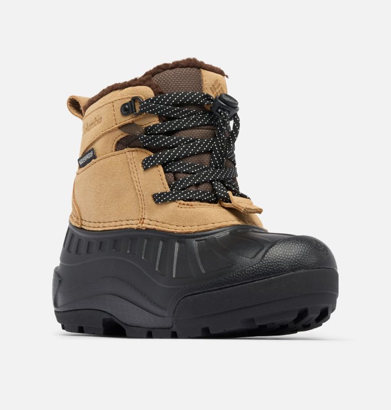 Big Kids' Powderbug Alpine Waterproof Boot, Color: Sahara, Black, image 3