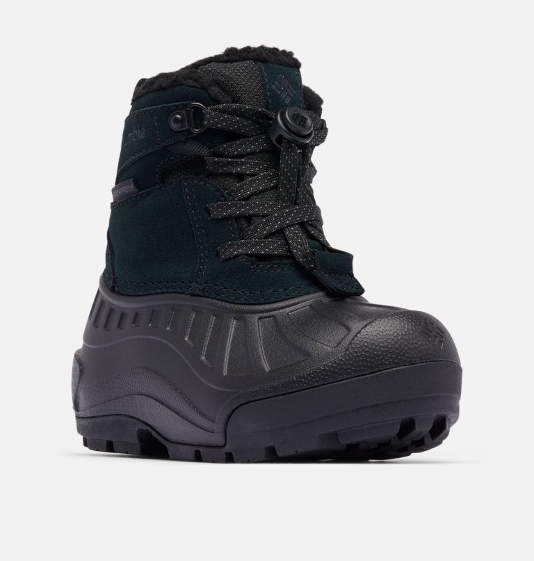 Little Kids' Powderbug Alpine Waterproof Boot, Color: Black, Black, image 3