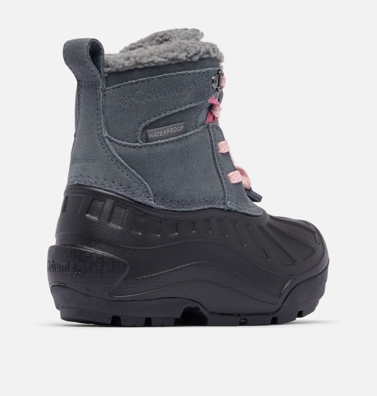 Little Kids' Powderbug Alpine Waterproof Boot, Color: Graphite, Pink Haze, image 9