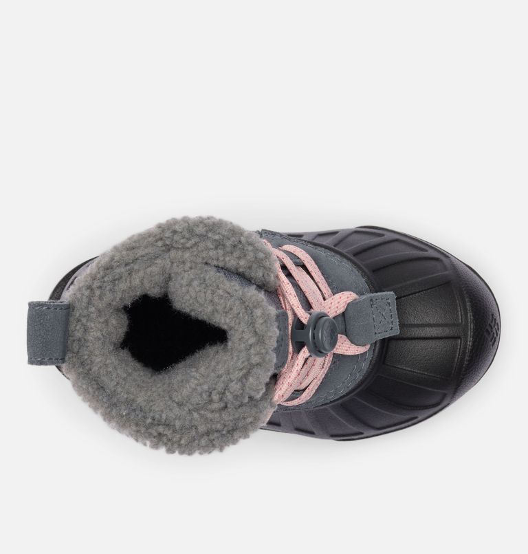 Little Kids' Powderbug Alpine Waterproof Boot, Color: Graphite, Pink Haze, image 4