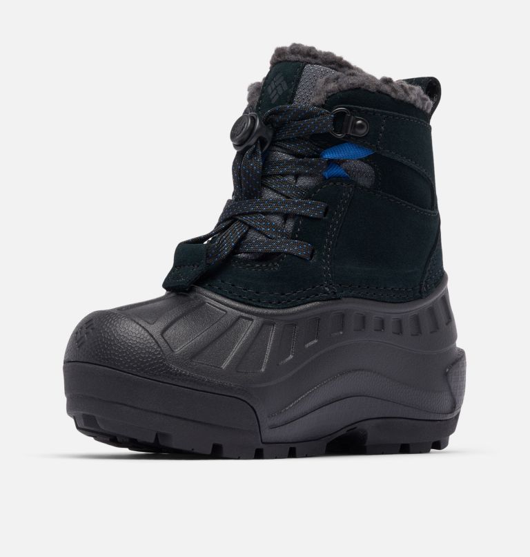Children's Powderbug Alpine Waterproof Winter Boot, Color: Dark Grey, Mountain Blue, image 7