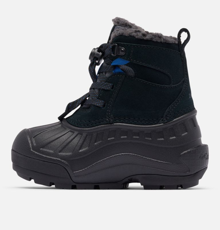 Children's Powderbug Alpine Waterproof Winter Boot, Color: Dark Grey, Mountain Blue, image 6