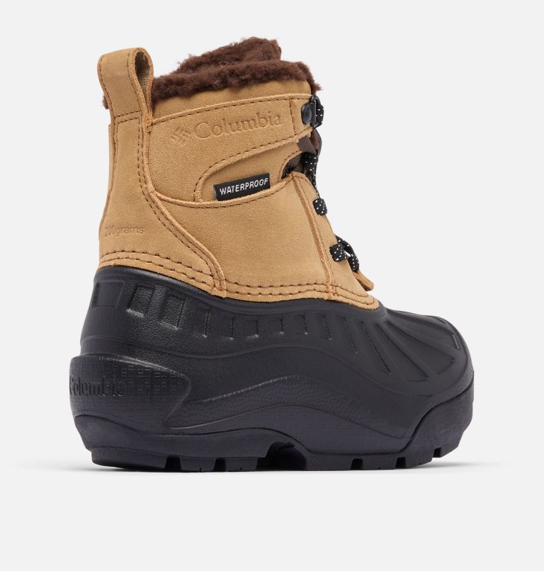 Little Kids' Powderbug Alpine Waterproof Boot, Color: Sahara, Black, image 9