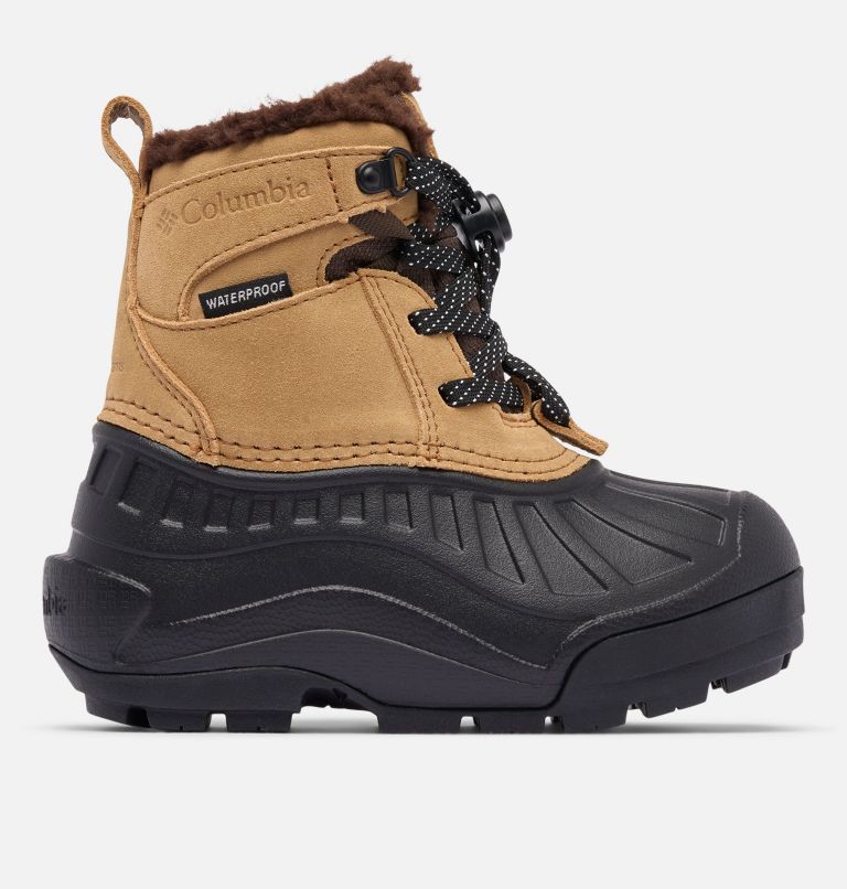 Little Kids' Powderbug Alpine Waterproof Boot, Color: Sahara, Black, image 1