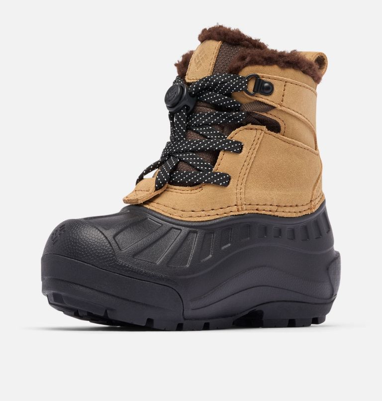 Little Kids' Powderbug Alpine Waterproof Boot, Color: Sahara, Black, image 7