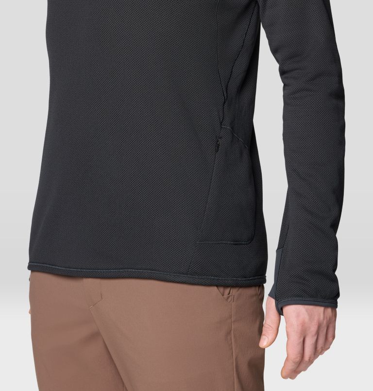 Men's Airmesh Long Sleeve Hoody, Color: Dark Storm, image 7