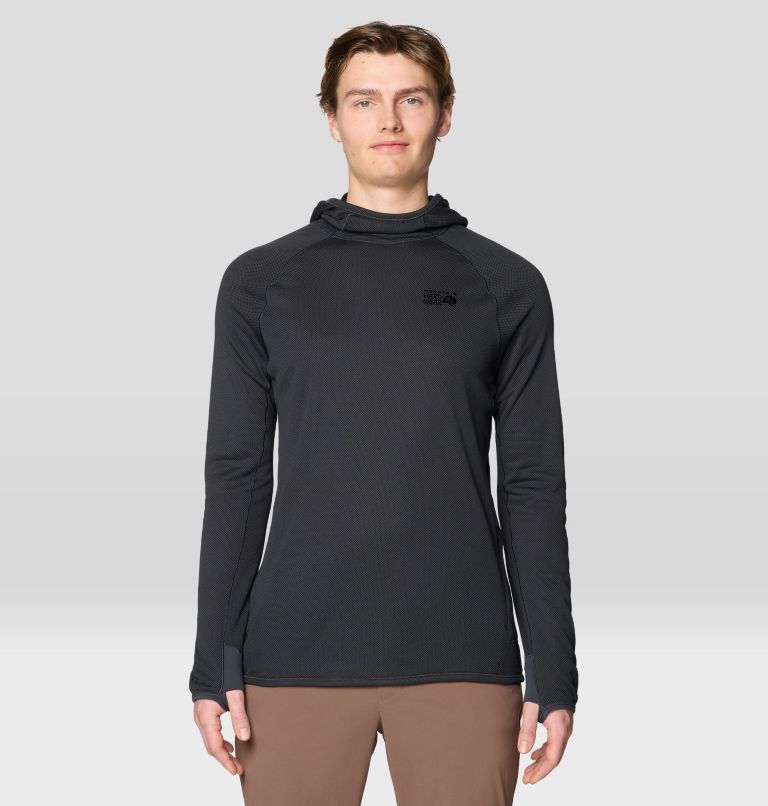 Men's Airmesh Long Sleeve Hoody, Color: Dark Storm, image 1