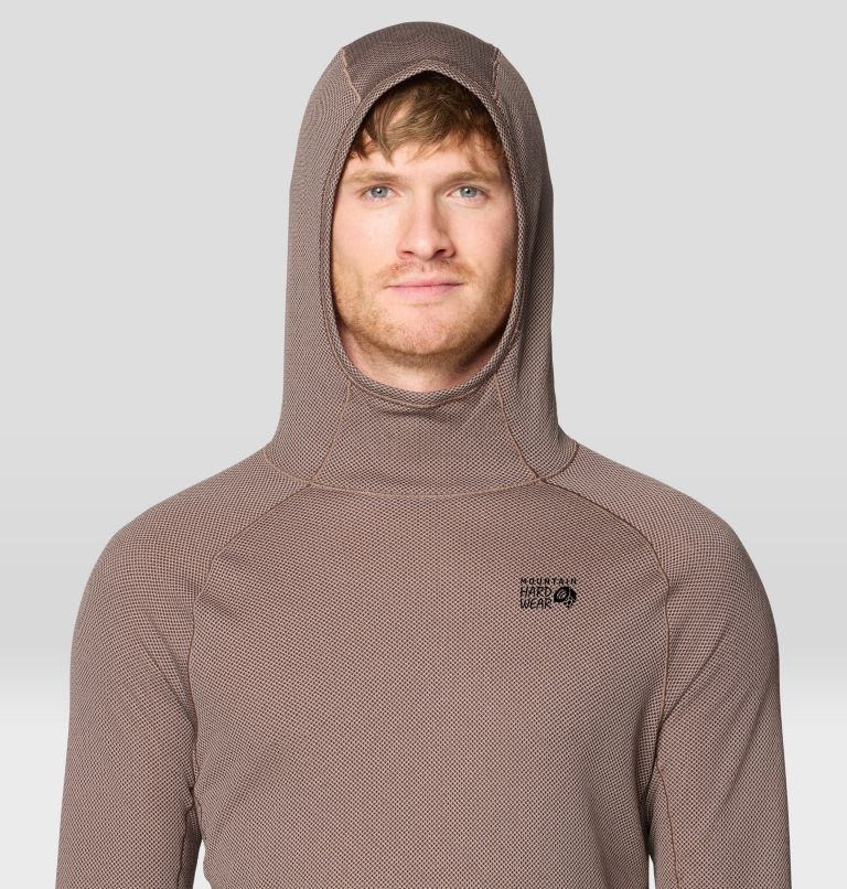 Men's Airmesh Long Sleeve Hoody, Color: Wild Taupe, image 6