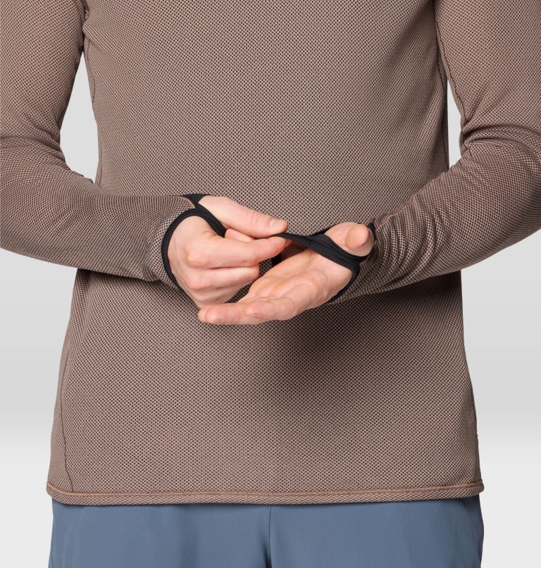 Men's Airmesh Long Sleeve Hoody, Color: Wild Taupe, image 8