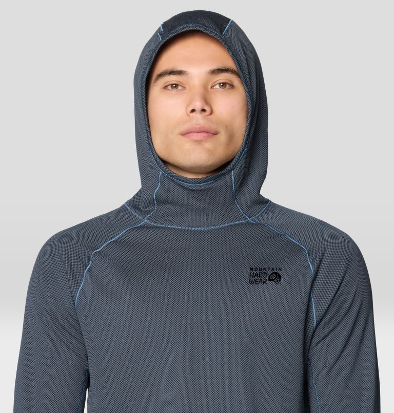 Men's Airmesh Long Sleeve Hoody, Color: Moon Blue, image 5
