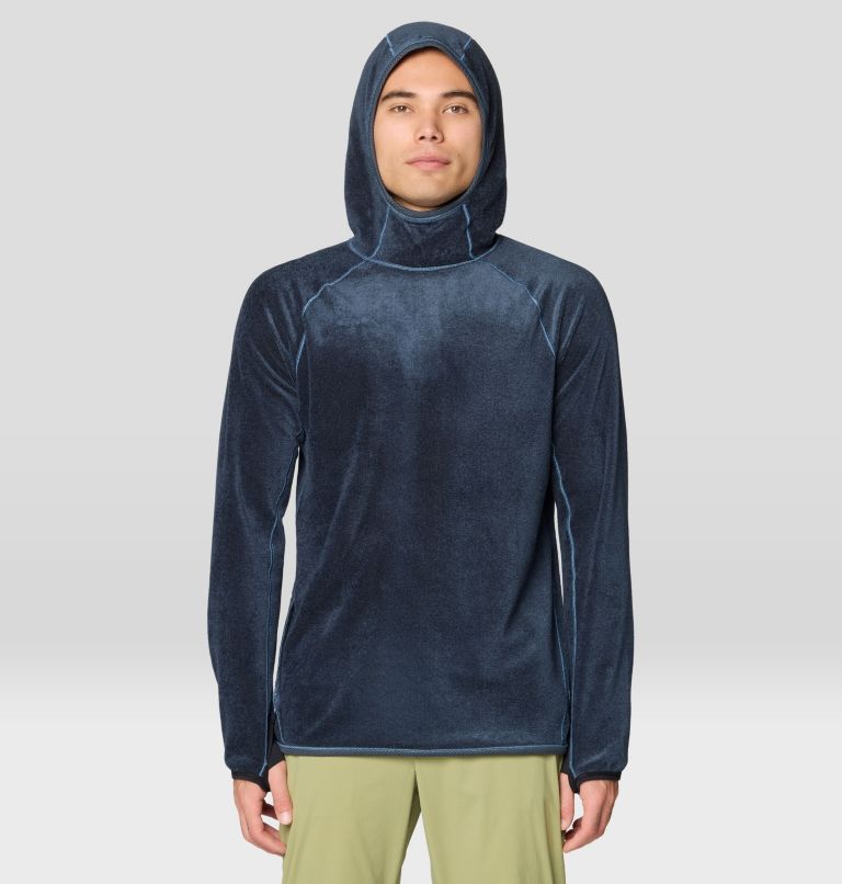 Men's Airmesh Long Sleeve Hoody, Color: Moon Blue, image 7
