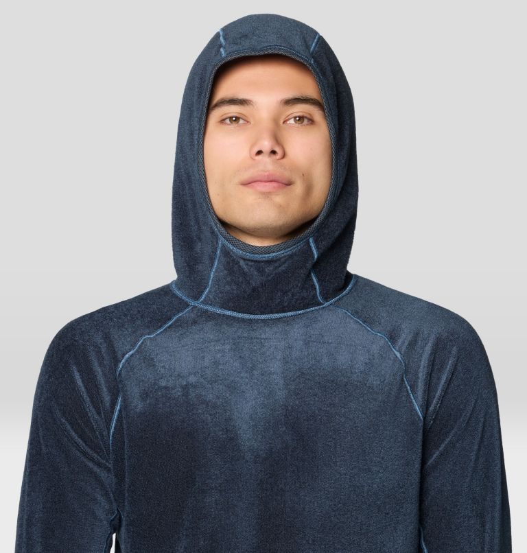 Men's Airmesh Long Sleeve Hoody, Color: Moon Blue, image 8