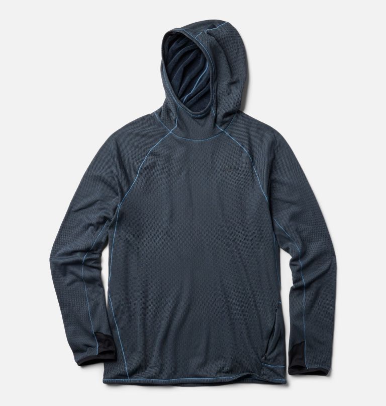 Men's Airmesh Long Sleeve Hoody, Color: Moon Blue, image 2