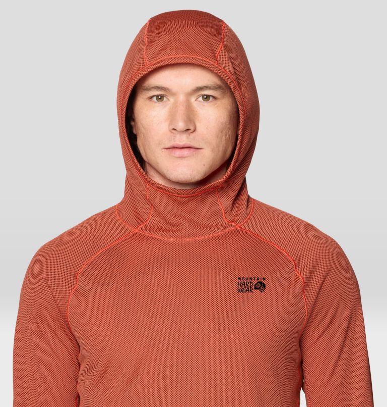 Men's Airmesh Long Sleeve Hoody, Color: Aspect, image 6