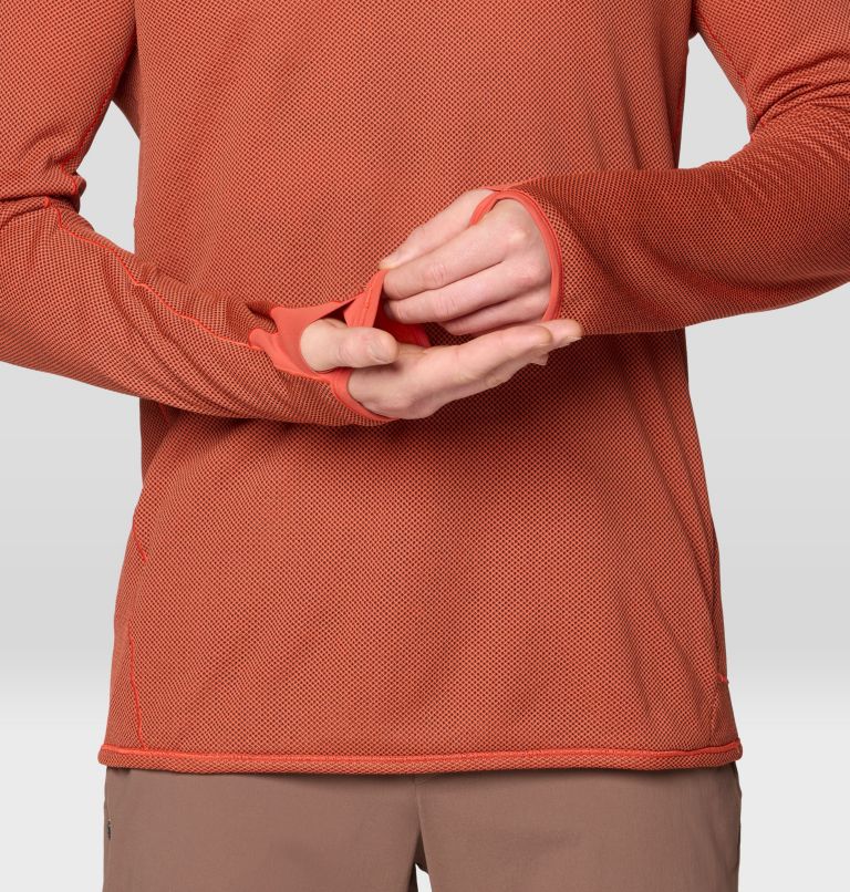 Men's Airmesh Long Sleeve Hoody, Color: Aspect, image 8