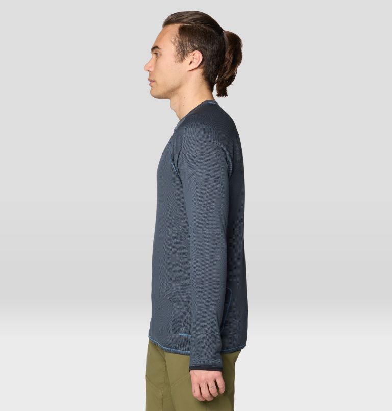 Men's Airmesh Long Sleeve, Color: Moon Blue, image 4
