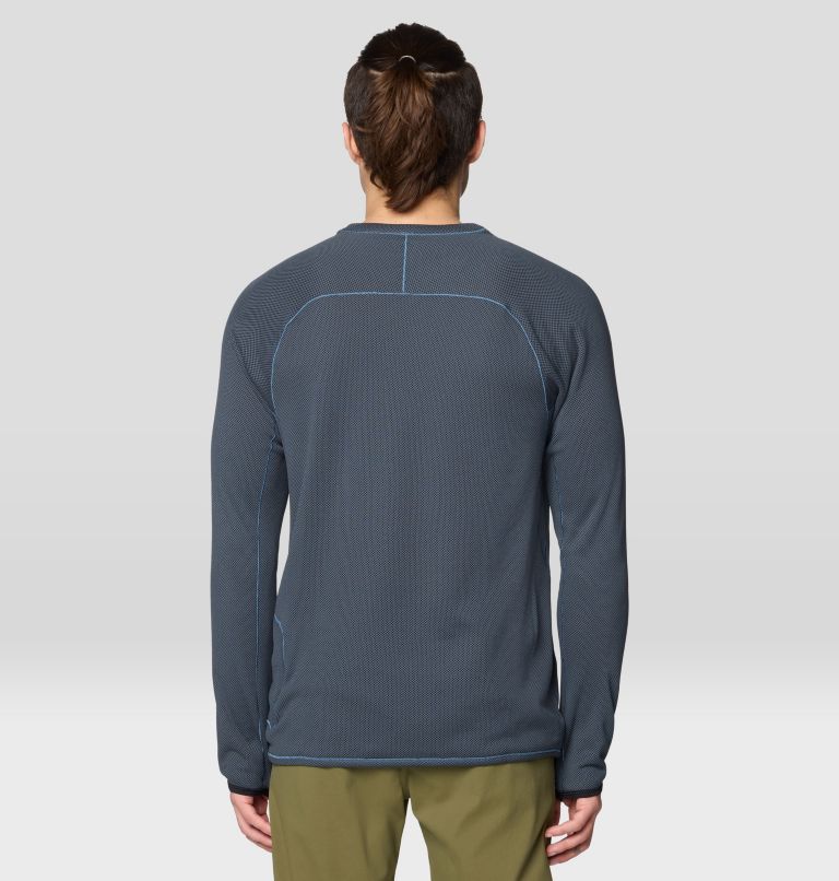 Men's Airmesh Long Sleeve, Color: Moon Blue, image 3