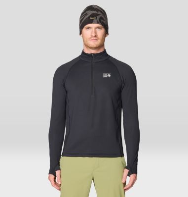 Men's Crater Lake Heavyweight Half Zip, Color: Black, image 9
