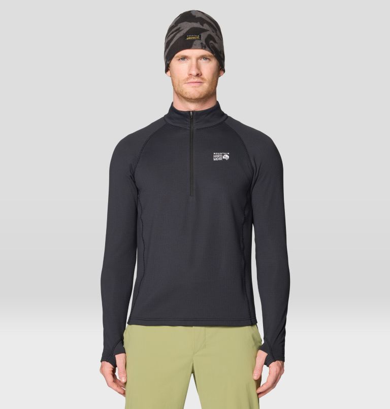Men's Crater Lake Heavyweight Half Zip, Color: Black, image 1