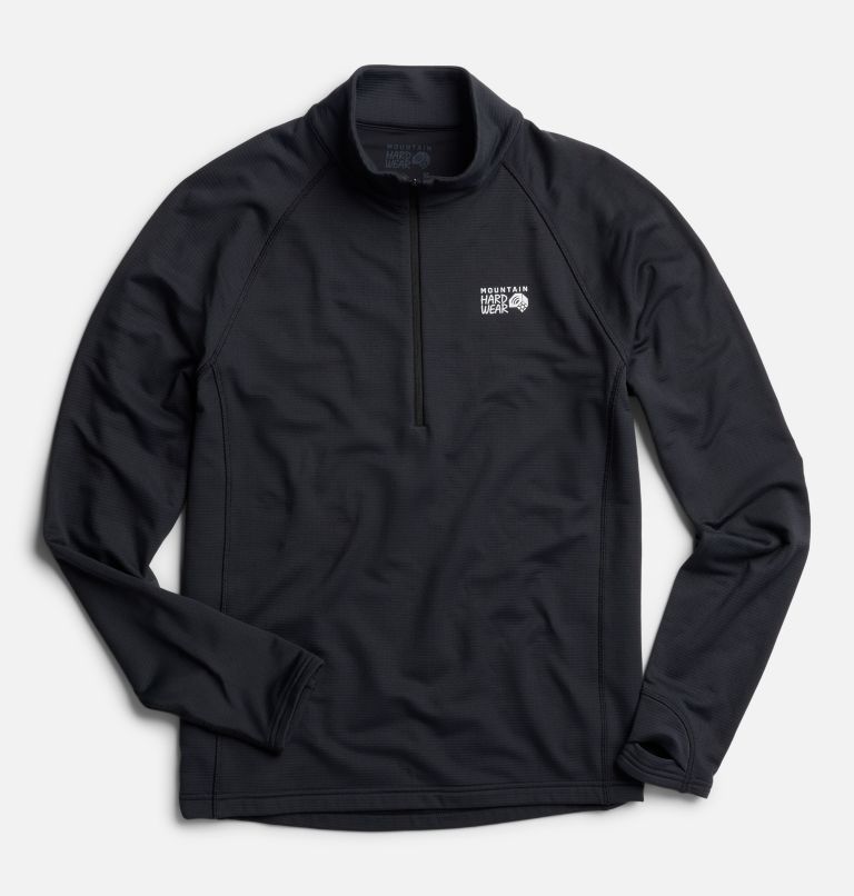 Men's Crater Lake Heavyweight Half Zip, Color: Black, image 2