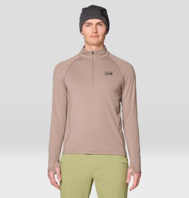 Men's Crater Lake Heavyweight Half Zip, Color: Wild Taupe, image 1