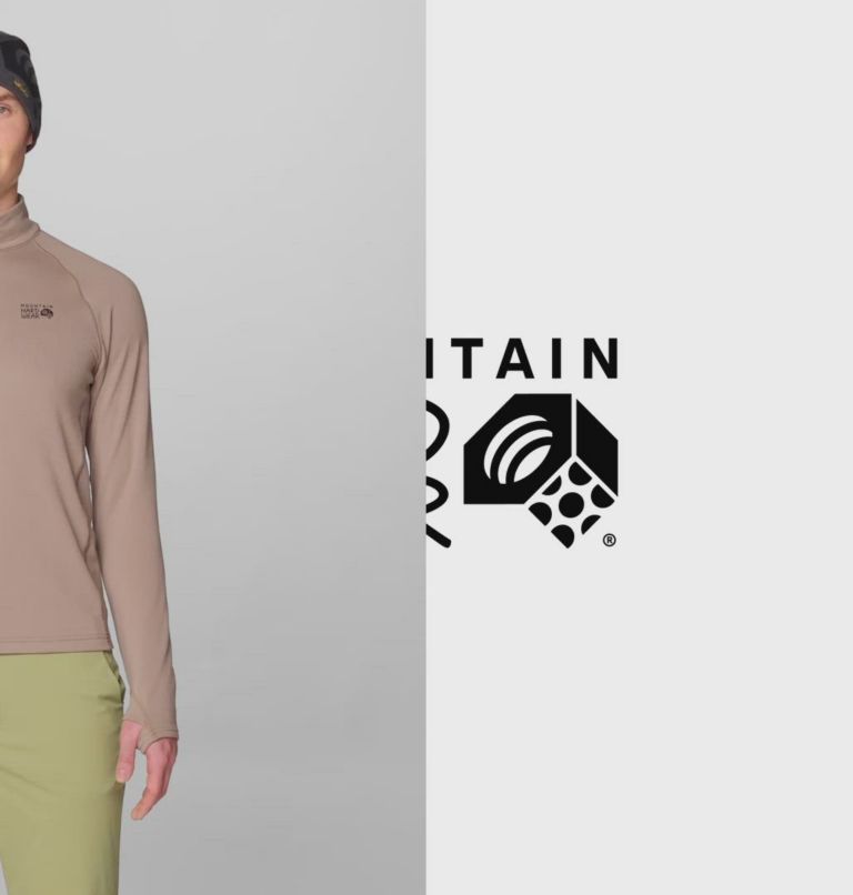 Men's Crater Lake Heavyweight Half Zip, Color: Wild Taupe