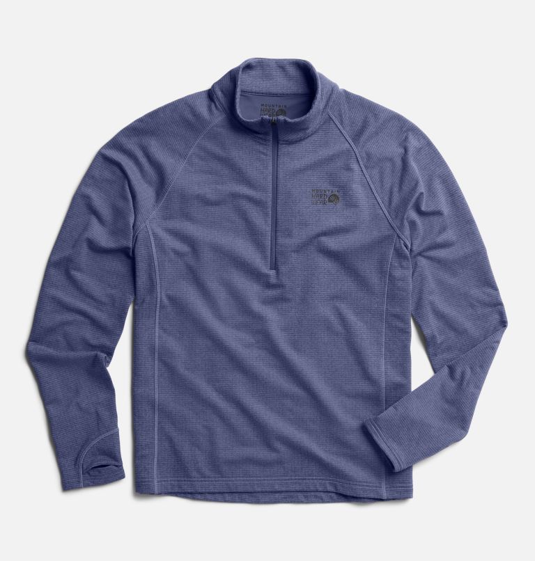 Men's Crater Lake Heavyweight Half Zip, Color: Lapis Dusk, Avid, image 2
