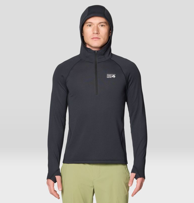 Men's Crater Lake Heavyweight Half Zip Hoody, Color: Black, image 1