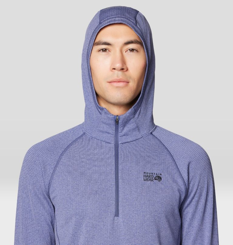 Men's Crater Lake Heavyweight Half Zip Hoody, Color: Lapis Dusk, Avid, image 5