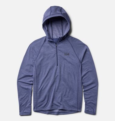 Men's Crater Lake Heavyweight Half Zip Hoody, Color: Lapis Dusk, Avid, image 2