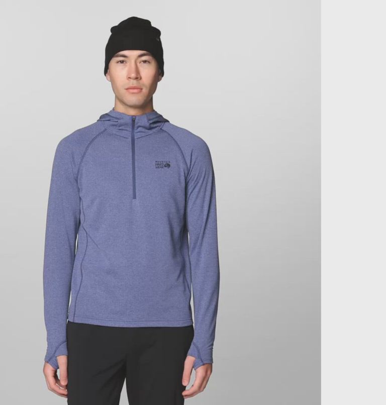 Men's Crater Lake Heavyweight Half Zip Hoody, Color: Lapis Dusk, Avid
