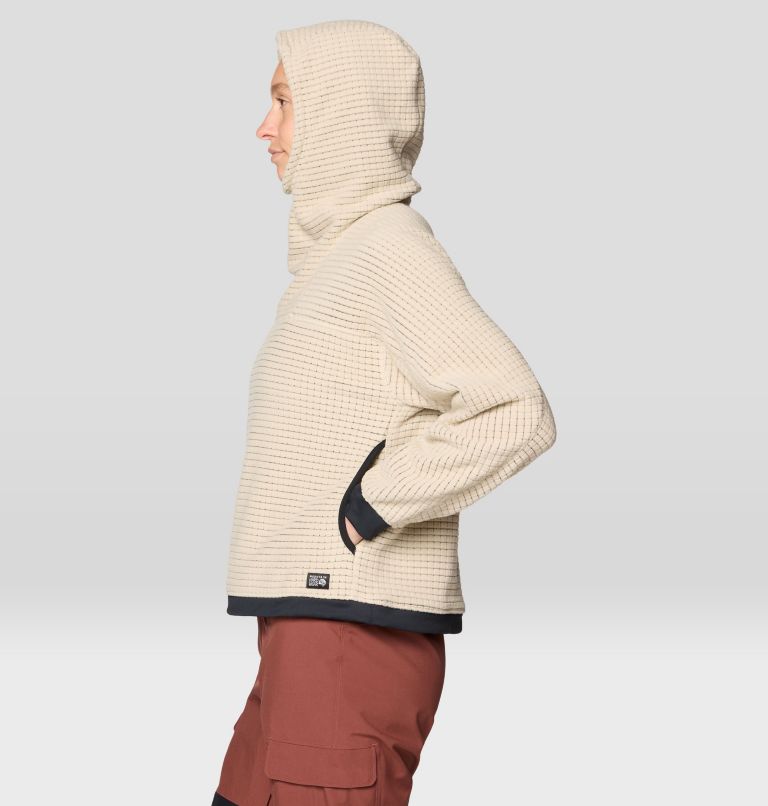 Women's Summit Grid Big Grid Hoody, Color: Fossil, image 4