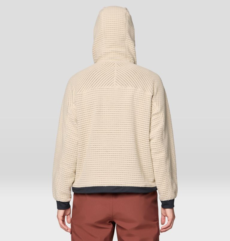 Women's Summit Grid Big Grid Hoody, Color: Fossil, image 3