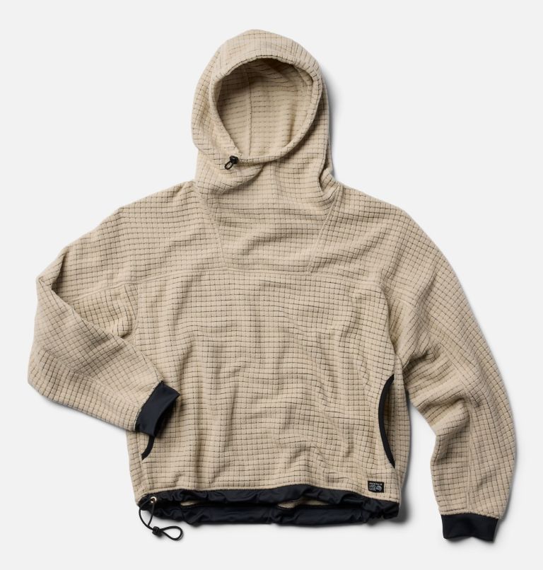 Women's Summit Grid Big Grid Hoody, Color: Fossil, image 2