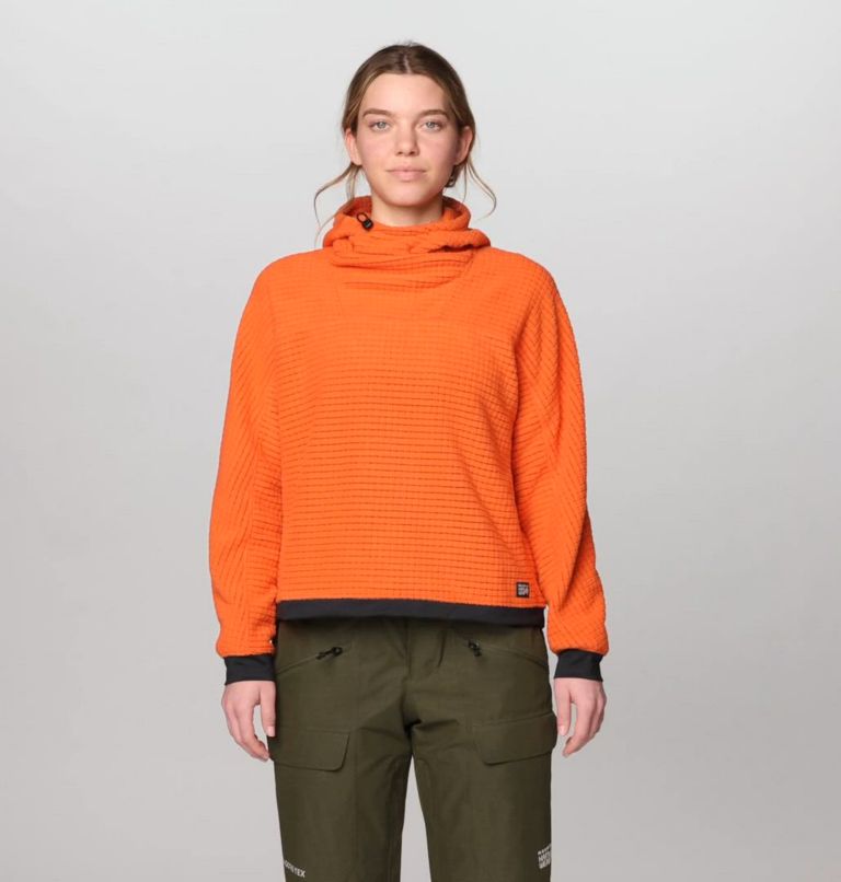 Women's Summit Grid Big Grid Hoody, Color: Aspect
