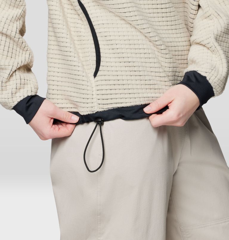 Women's Summit Grid Big Grid Half Zip, Color: Fossil, image 7