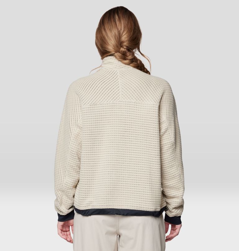 Women's Summit Grid Big Grid Half Zip, Color: Fossil, image 4