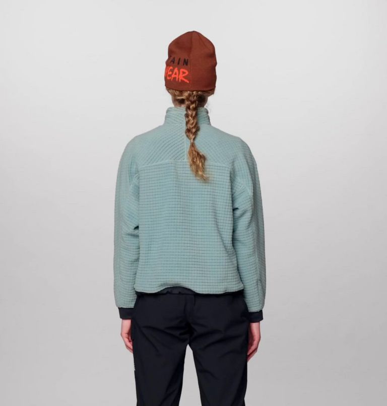 Women's Summit Grid Big Grid Half Zip, Color: Blue Sage