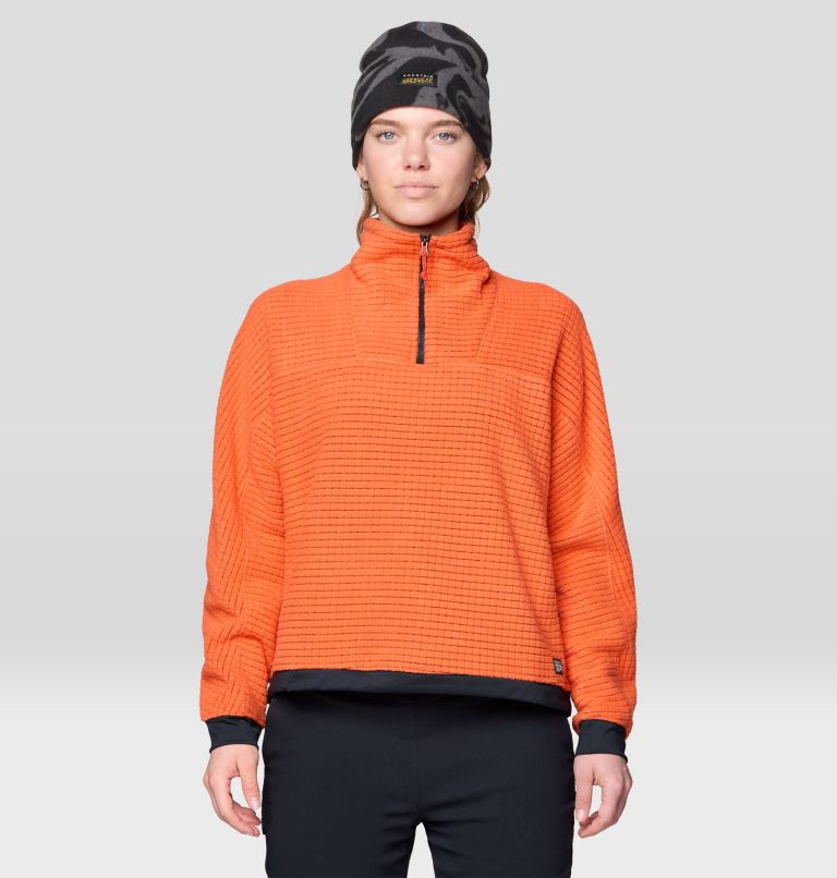 Women's Summit Grid Big Grid Half Zip, Color: Aspect, image 1