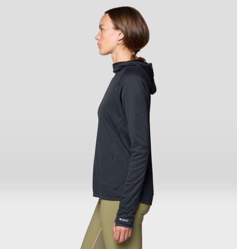 Women's Airmesh Long Sleeve Hoody, Color: Dark Storm, image 3