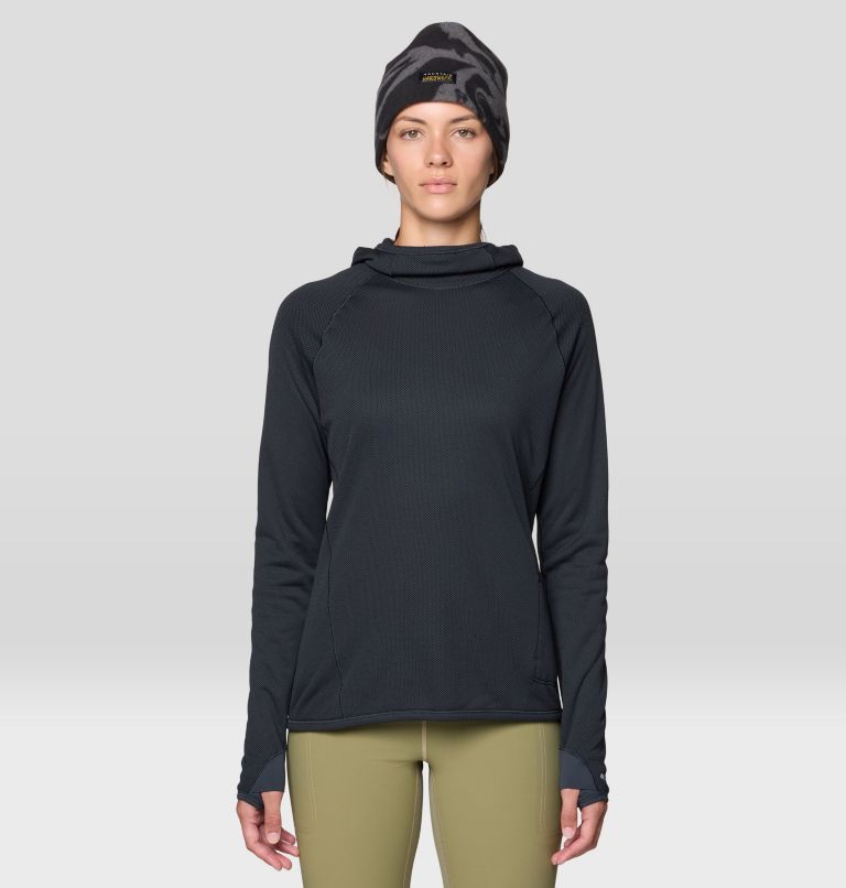 Women's Airmesh Long Sleeve Hoody, Color: Dark Storm, image 4