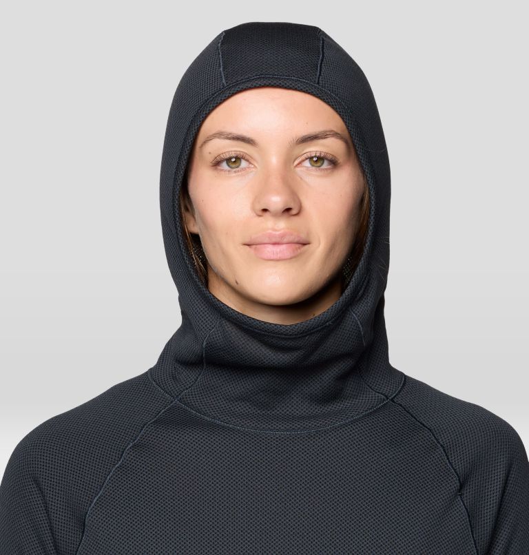 Women's Airmesh Long Sleeve Hoody, Color: Dark Storm, image 5