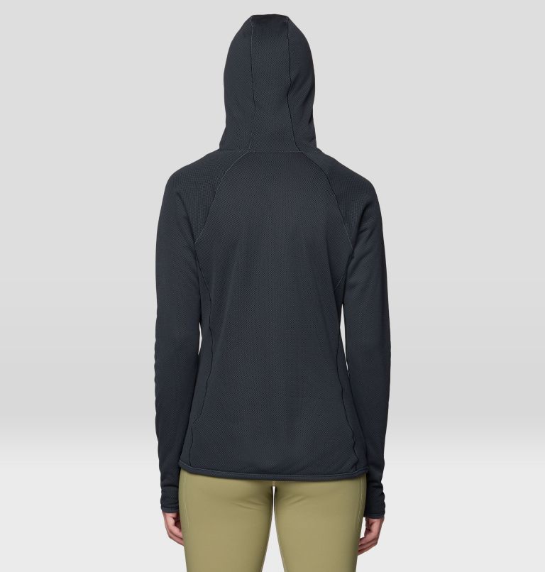 Women's Airmesh Long Sleeve Hoody, Color: Dark Storm, image 2